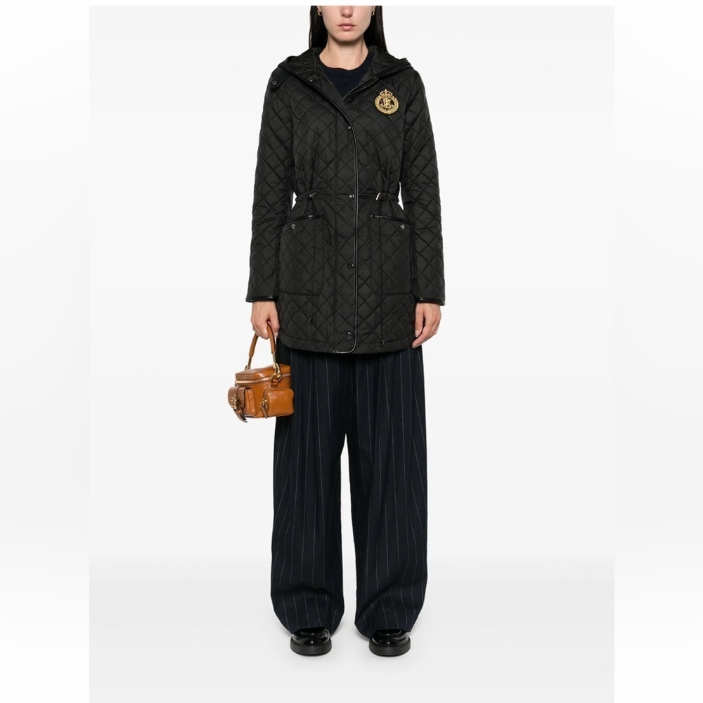 Lauren Ralph Lauren logo-patch parka coat size XS